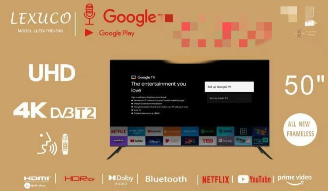 Lexuco frameless google smart TV - 50'