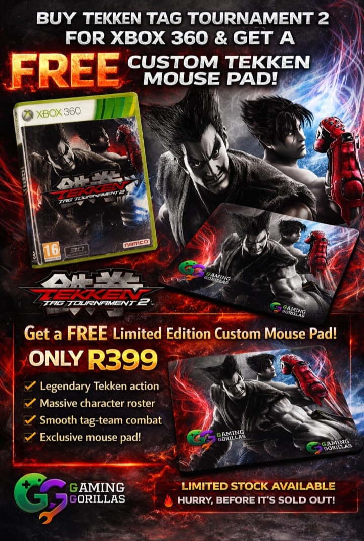 Xbox360 Tekken Tag Tournament 2 + free mousepad — Gaming Gorillas Centurion