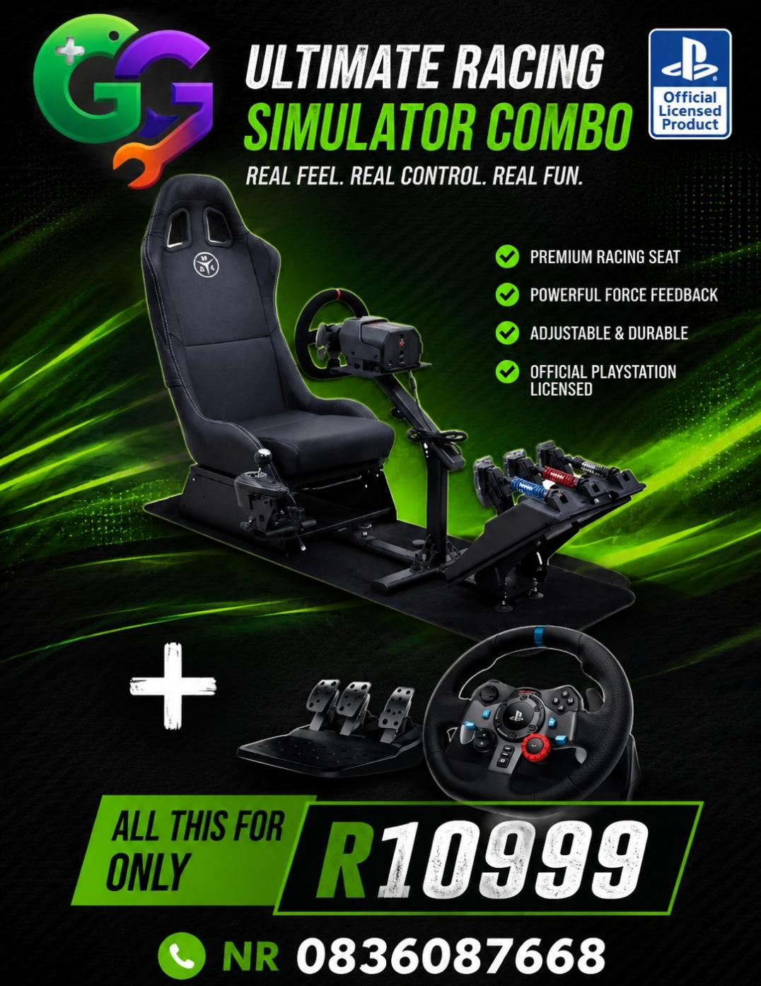 RACING SIMULATOR COMBO — Gaming Gorillas Centurion